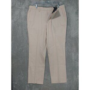 Bonobos Pants Men 34 x 30 Cream Chino Standard Fit Straight Leg Cotton Preppy